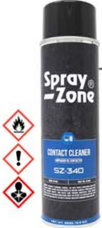 Limpiador de contactos inflamable Spray Zone SZ-340 , 13.5 oz. MC03813