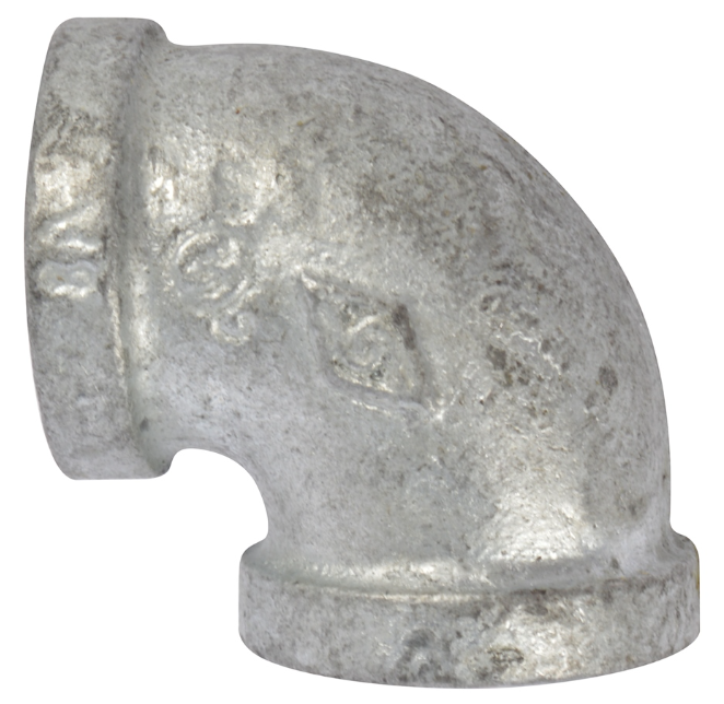 Codo 90 Grados Galvanizado, 3/4"