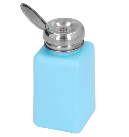 [120724104123] Tubo de silicona de 8 mm ID x 12 mm, grado alimenticio Dispensador de solvent 200ML ESD antiestático, color azul, Marca/Brand: Agatige