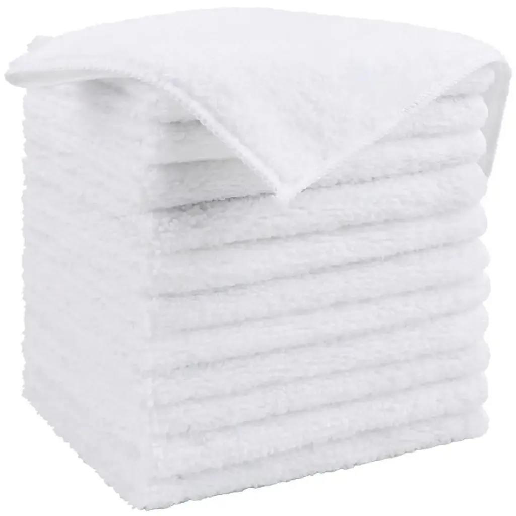 [041024052718] Trapo de microfibra Microbuff color blanco, medida: 8.5" x 11", para uso en seco o con diluciones predefinidas (alcoholes y solventes), composición: 70% poliéster, 30% poliamida, Marca/Brand: BHP Bolsa con 100 piezas