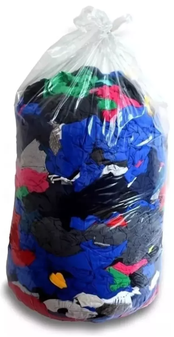 Trapo industrial 100% algodon multicolor, bulto de 25 kg RETAZO TEXTIL