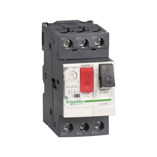GUARDAMOTOR TERMOMAG. CON RAN. DE AJU. DE 2.5 A 4.0 A. Modelo/Model: GV2ME08, Marca/Brand: TELEMEC