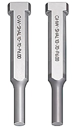 PUNZONES DE HOMBRO, MARCA/BRAND: MISUMI, MODELO/MODEL: GW-SPES13-50-P8.55-W8.05, CON MANGO PLANO 