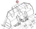Bucket front loader 5.4 m3
