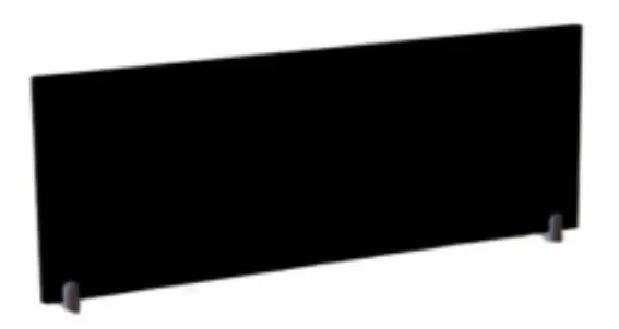 Mampara 80cms de frente x 30cm de alto con soportes para mampara. Fabricada en MDP 15mm de espesor enchapado con cantos de PVC pegados a alta temperatura con maquinaria especializada. Symart