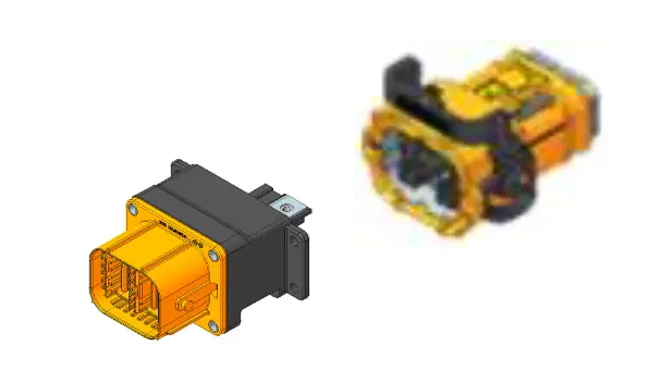 780  2P waterproof high voltage connector 