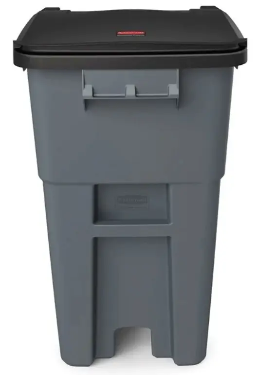 CONTENEDOR BOTE DE BASURA ROLLOUT 50 GAL, Rubbermaid, FG9W2700GRAY, color gris