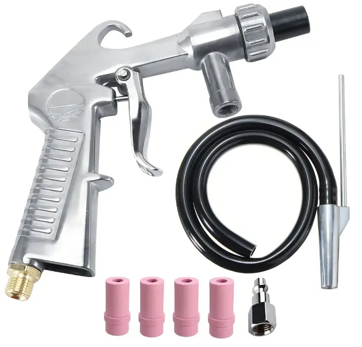 Kit De Pistola Para Sandblast, Ptopcaa, PT06, 6mm diámetro de la boquilla, 120 PSI