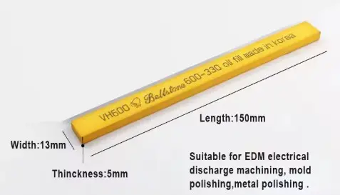 BellStone Mold Die Polishing Stones Finishing Stone For Mold Die Mould Maker Korea Orginal, pack 5pcs, 5*13*150mm, Grit 600