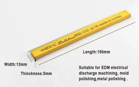 BellStone Mold Die Polishing Stones Finishing Stone For Mold Die Mould Maker Korea Orginal, pack 5pcs, 5*13*150mm, Grit 800