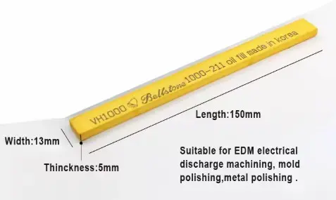 BellStone Mold Die Polishing Stones Finishing Stone For Mold Die Mould Maker Korea Orginal, pack 5pcs, 5*13*150mm, Grit 1000