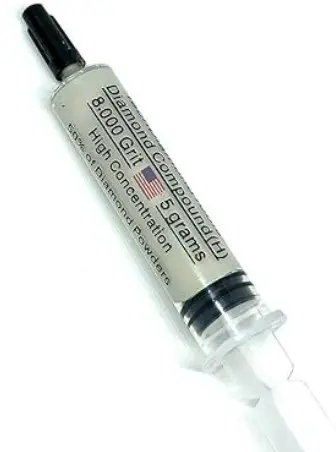 Pasta de pulido compuesto de diamante 5 gms, grano de 8,000, 0-2 micrones para mármol, vidrio, metal, joyería, resina, plata, cromo, piedra preciosa con alta concentración, TechDiamondTools, 8000