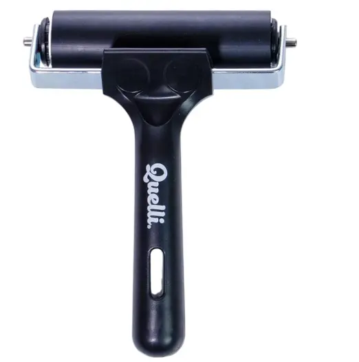 QUELLI RODILLO NEGRO 10CM PARA ADHERIR MATERIALES COMO VINIL O TELA