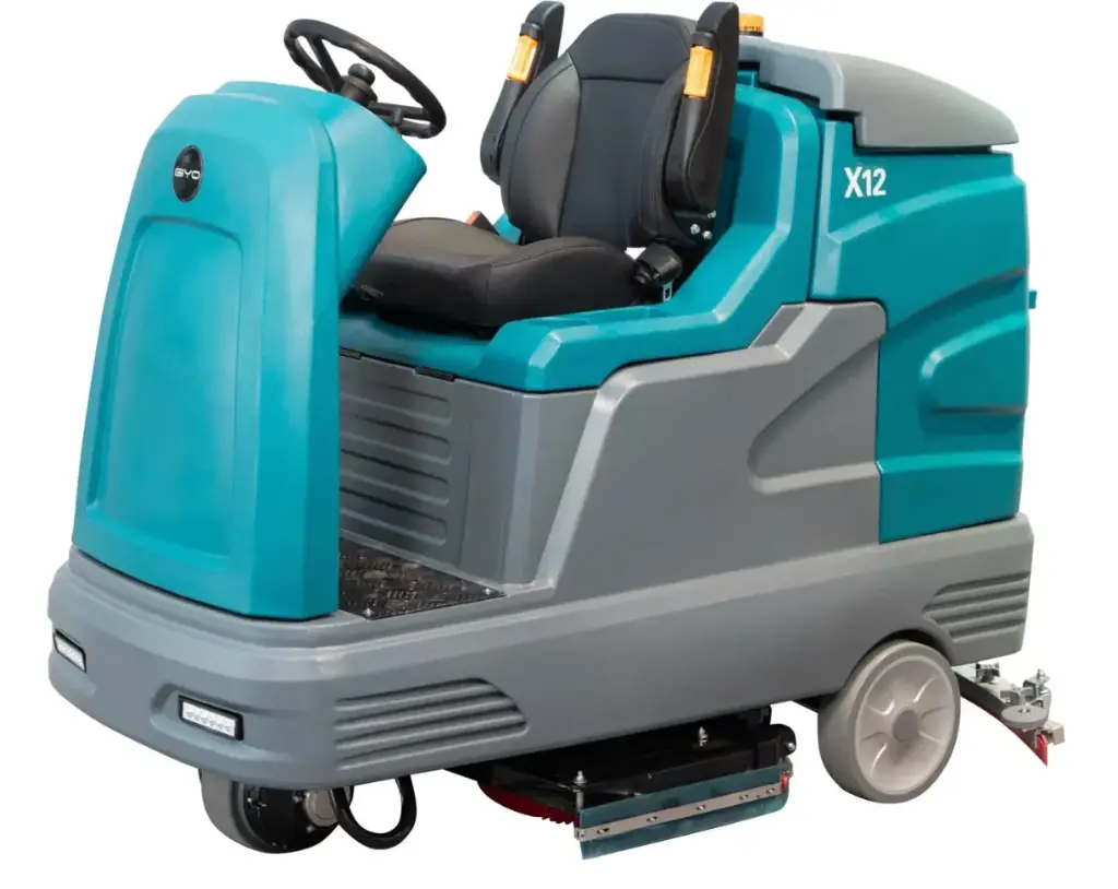 Ride-On Floor Scrubber Lead-Acid Battery, With Battery and Charger, Brand GIYO, Model GIYO X12 