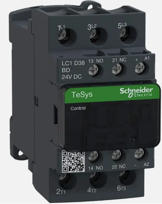 CONTACTOR LC1D38BD  24VDC SCHNEIDER
