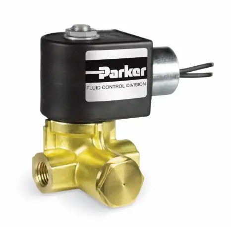 SOLENOID VALVE 1/2", BRONZE, 2 WAY, 120/60 V, N/C, FOR COMPRESSED AIR, PARKER BRAND
