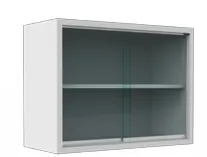 Vitrina de Colgar 2Cristales Deslizables y Entrepaño 90cm F