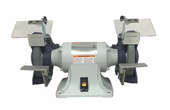 BENCH GRINDER, FOR 8 IN MAX WHEEL DIAMETER, FOR 1 IN MAX WHEEL THICK, 36/60 GRIT, DAYTON, 2LKR9
