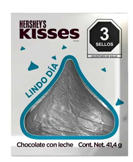 10 Pza Chocolate Con Leche Hershey's Kisses 41.4 G