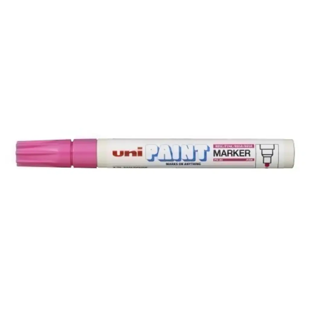 MARCADOR UNI-PAINT PX-20 ROSA, (Paquete de 12 pzas, precio unitario)