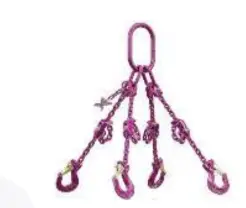 ESLINGA DE CADENA RUD 4 BRAZOS Grado: 120, Diámetro: 16 mm, Longitud: 1500 mm, Capacidad de carga:26.5 ton.