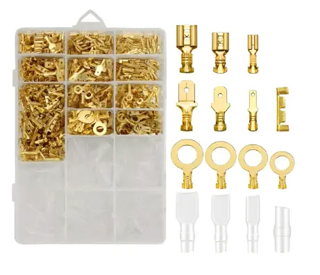 Terminales de Crimpado Pala Conector Eléctrico Aislado, 1000 Uds Macho Hembra, 2,8 4,8 6,3mm