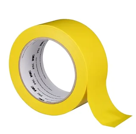 Cinta marca 3M amarilla, de vinilo de uso general, 764, 2 in x 36 yd.