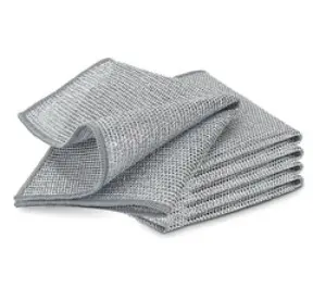 Paños de Limpieza Multiusos de Alambre de Doble Capa 20X20 Cm