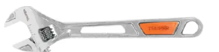 Llave Ajustable, Marca Truper, (perico) 10", Cromada.