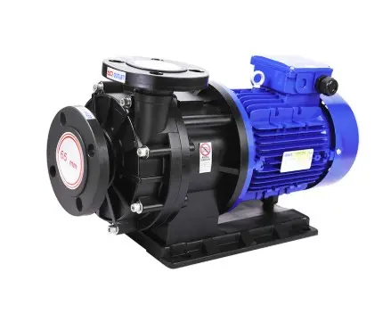 PUMP FOR ACID 800L/MIN_QHX-P-6510SSV6V48GFAB_QEEHUA;  bomba de arrastre magnético, Capacidad: 800 L/min (Alto flujo), Material: Cuerpo de plástico técnico (PPH o PVDF)