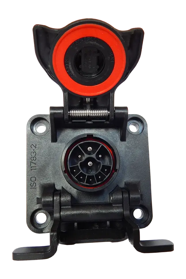 Socket ISOBUS (IBBC) 150 Active, ISO 11783-2, Marca Erich Jaeger, Modelo 151234, 9 Pines 12V