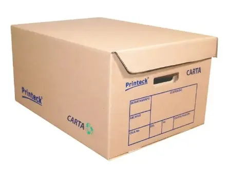Caja De Archivo De Cartón, Marca Printeck, Pack 5 Pieza, Carta ,Organizar, Kraft.
