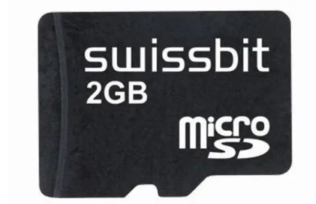 Tarjeta de memoria Industrial microSD Card, S-250u, 2 GB, SLC Flash, -40 C to +85 C.