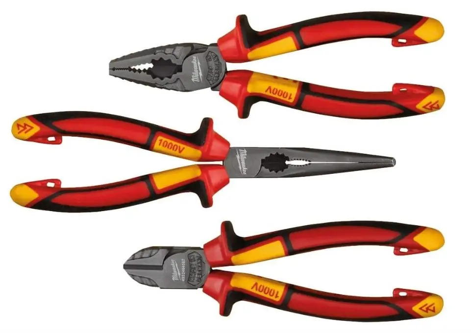 Juego de alicates VDE, Milwaukee, 932464575, 3 piezas