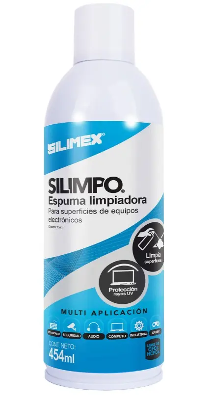 Espuma Limpiadora para Exteriores de PC, 454ml, Silimex SILIMPO