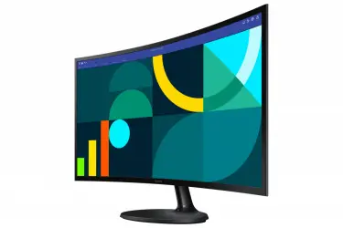 Monitor Curvo Marca Samsung, Modelo Essential S3 LCD, Tamaño 27" 1920x1080 Full HD, 100Hz, HDMI, Color Negro