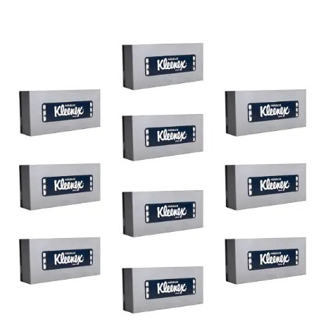 Pañuelo Facial Desechable Kleenex 10 Cajas C/90 Pañuelos C/u Blanco