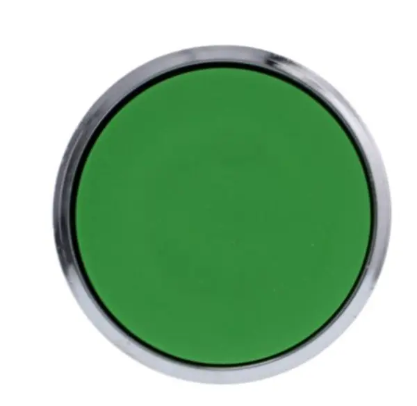Cabeza pulsador rasante verde, no luminoso. ZB4BA3 Schneider Electric