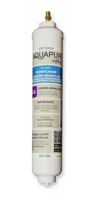 Filtro de Agua Coflex PF-A500 Blanco Carbón Activado Granular