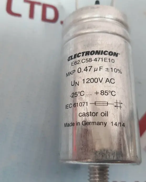 Condensador Electronicon E62.C58-471E10 1200V AC -25 C+85 C 0.47 UF