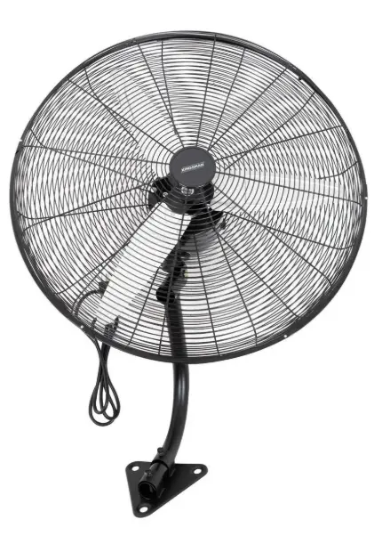 ventilador de pared industrial 30" aluminio kingman 3 aspas 60hz  