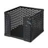 Organizador para tarjetas, 10cmx10cmx8cm, malla metal, negro 
