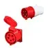 Conector industrial trifásico a prueba de salpicaduras, 32A 3P+N+E 5 pines 220-415V IP44