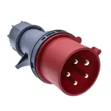 Conector industrial trifásico a prueba de salpicaduras, 32A 3P+N+E 5 pines 220-415V IP44
