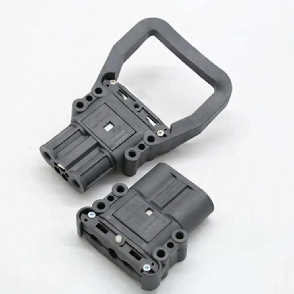 Par de conectores de carga Marca REMA para montacargas de 160A (macho + hembra), Modelo DIN 160A