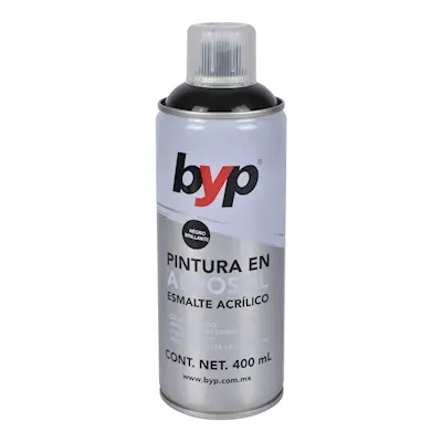 Aerosol negro satinado, Byp, 400 Ml