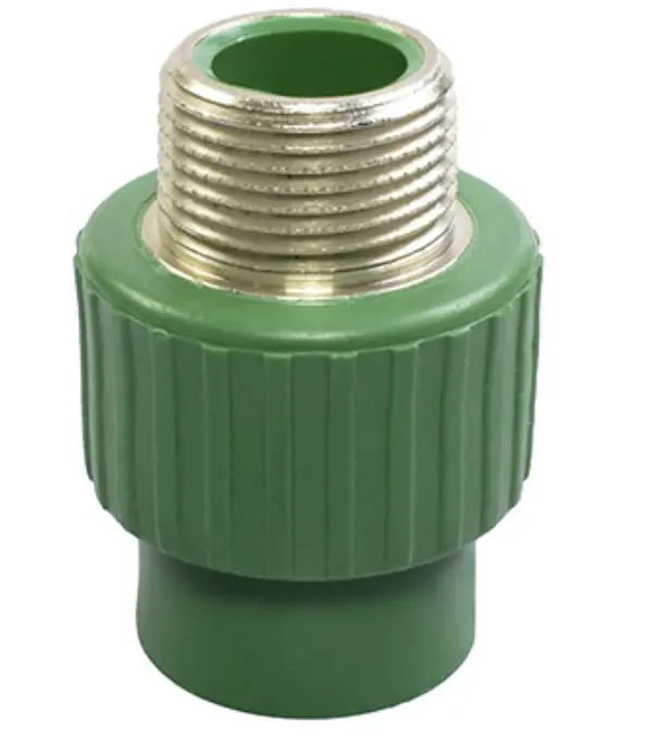 Conector macho 3/4 de pulgada verde tuboplus