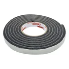 Burlete de espuma de goma, 1.9cm x 300cm, negro