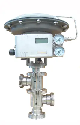 3-way control valve (mixing), Type 1400 AD, REPLACEMENT S.N. 112495