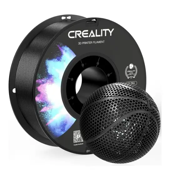 Filamento 3D CR-TPU Creality de 1.75mm y 1kg negro